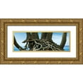 thumbnail image 1 of McLoughlin, James 18x9 Gold Ornate Wood Framed with Double Matting Museum Art Print Titled - Tree Panorama VII, 1 of 4