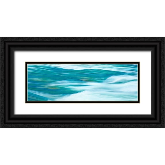 McLoughlin, James 24x11 Black Ornate Wood Framed with Double Matting Museum Art Print Titled - Before the Falls Panorama V