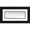 thumbnail image 1 of McLoughlin, James 24x11 Black Ornate Wood Framed with Double Matting Museum Art Print Titled - Black and White Water Panel XV, 1 of 4