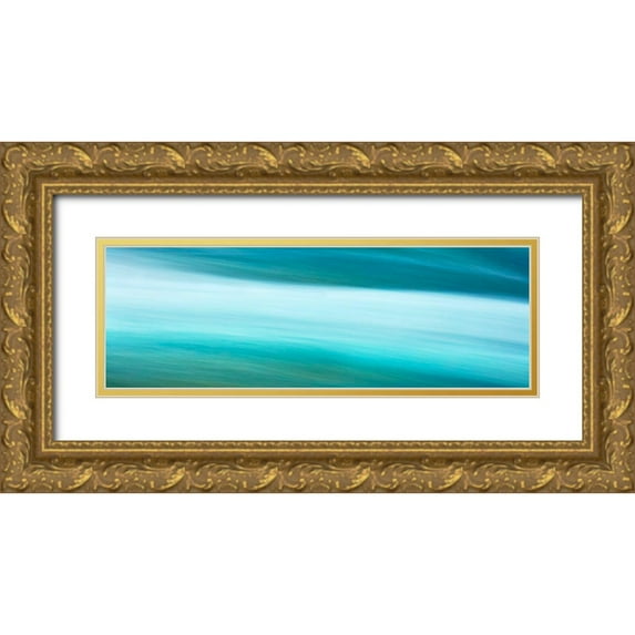 McLoughlin, James 24x11 Gold Ornate Wood Framed with Double Matting Museum Art Print Titled - Before the Falls Panorama III