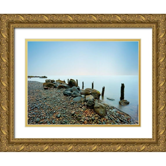 McLoughlin, James 32x25 Gold Ornate Wood Framed with Double Matting Museum Art Print Titled - Seascape Photo I