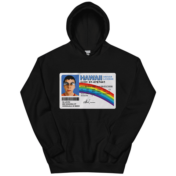 McLovin Superbad ID Hoodie Unisex McLovin License Merch Hoodies Graphic Printed Pullover Hooded Long Sleeve Sweatshirt