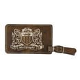 thumbnail image 1 of McLysaght Irish Coat of Arms Luggage Tag(set of 2) - Rustic Leather, 1 of 2