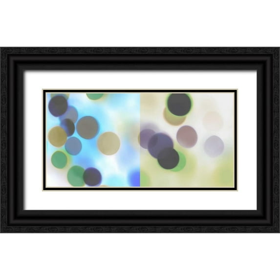 McMasters, James 24x14 Black Ornate Wood Framed with Double Matting Museum Art Print Titled - Flashbulb Surprise