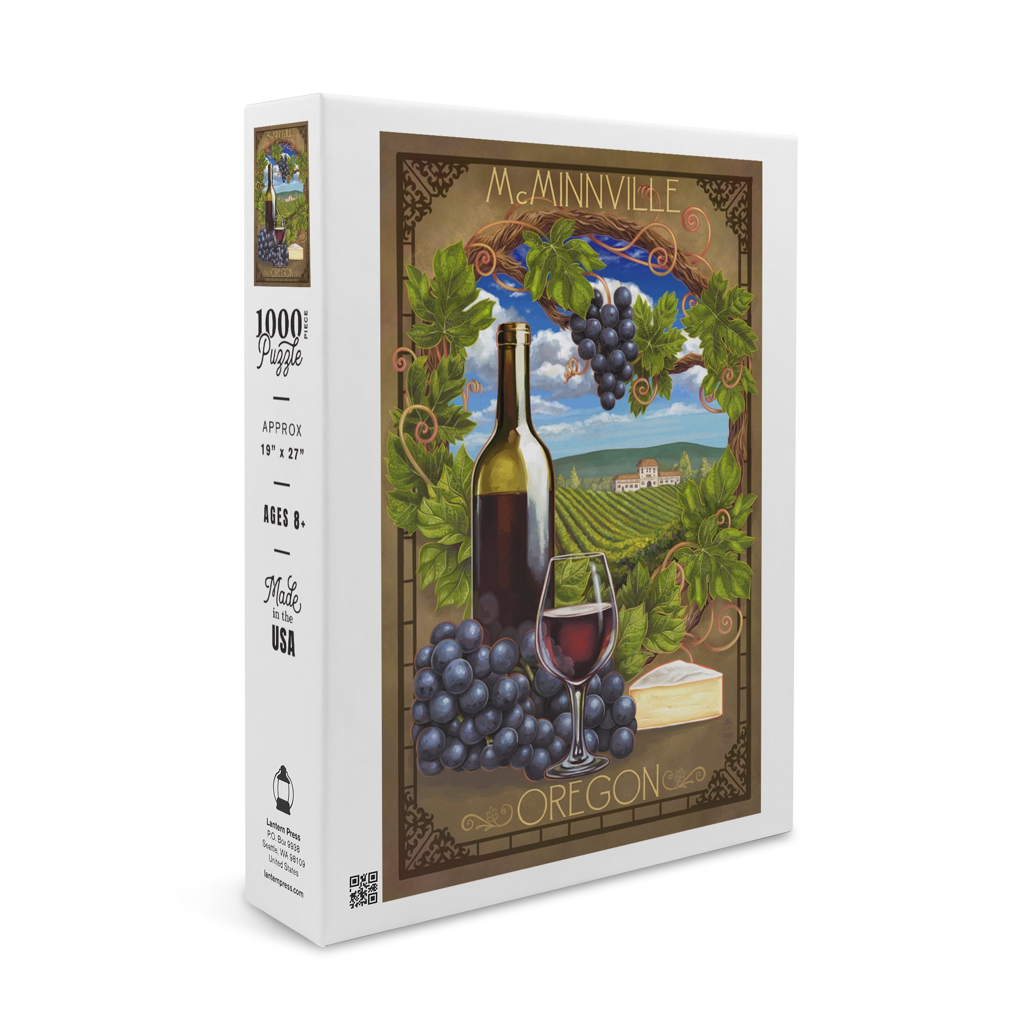 McMinnville, Oregon, Pinot Noir (1000 Piece Puzzle, Size 19x27