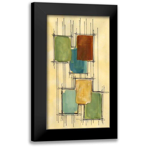 McMullen, Charles 10x14 Black Modern Framed Museum Art Print Titled - City Windows II
