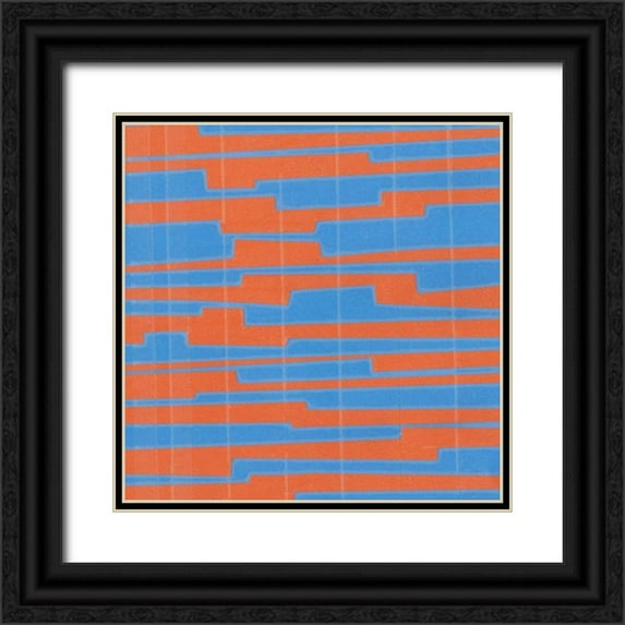 McMullen, Charles 12x12 Black Ornate Wood Framed with Double Matting Museum Art Print Titled - Modern Circuit VI