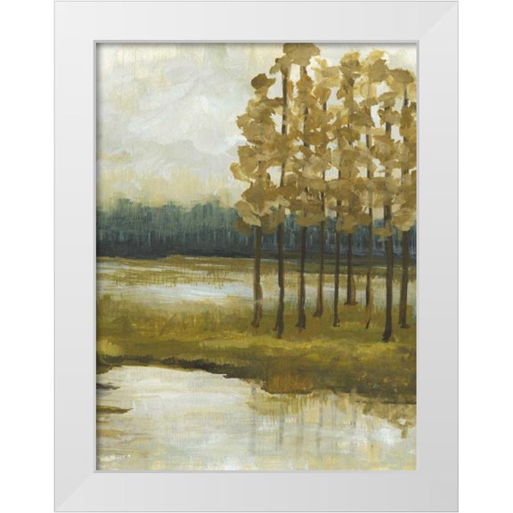 McMullen, Charles 12x14 White Modern Wood Framed Museum Art Print Titled - Etoile II