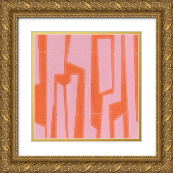 McMullen, Charles 15x15 Gold Ornate Wood Framed with Double Matting Museum Art Print Titled - Modern Circuit III
