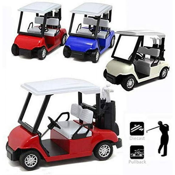 McMulligan's 4.5" Die-Cast Metal Golf Cart Toy 6pcs - Multicolor