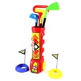 thumbnail image 1 of McMulligan's Deluxe Kid's Happy Golfer Toy Golf Set With 3 Golf Balls, 3 Types of Clubs, & 2 Practice Holes, 1 of 4