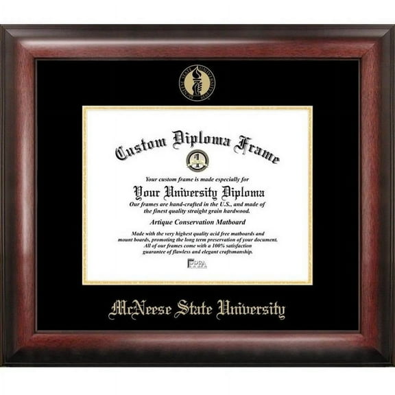 McNeese State University 8.5" x 11" Gold Embossed Diploma Frame