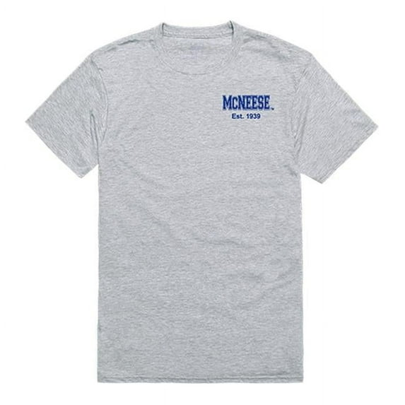 McNeese State University Men Practice T-Shirt, Heather Grey - Large