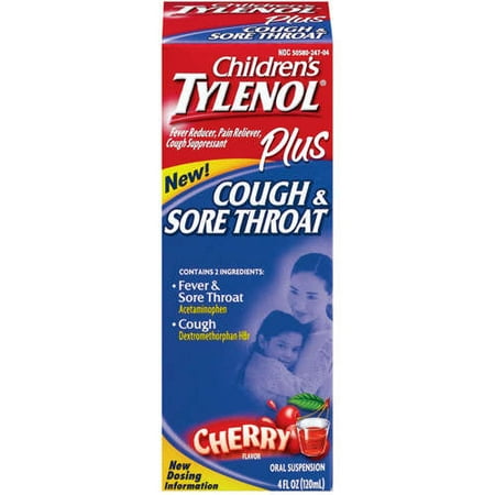 McNeil Tylenol Plus Cough & Sore Throat, 4 oz