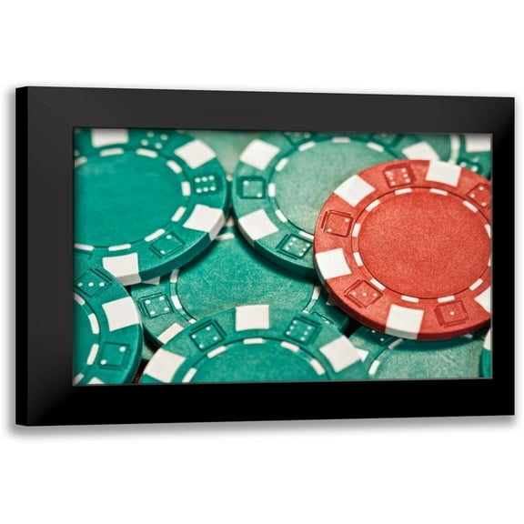McNemar, C. Thomas 14x11 Black Modern Framed Museum Art Print Titled - Poker Chips I