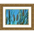 thumbnail image 1 of McNemar, C. Thomas 14x11 Gold Ornate Wood Framed with Double Matting Museum Art Print Titled - Cattails II, 1 of 4