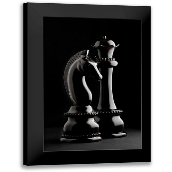 McNemar, C. Thomas 17x24 Black Modern Framed Museum Art Print Titled - Chessmen III