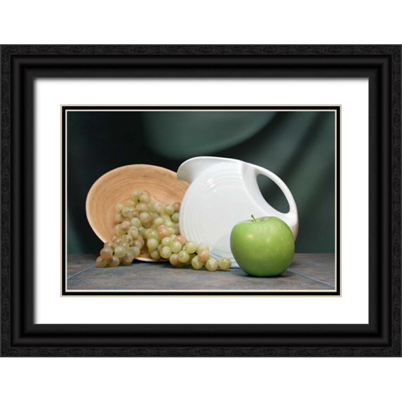 McNemar, C. Thomas 18x13 Black Ornate Wood Framed with Double Matting Museum Art Print Titled - Pitcher with Fruit I