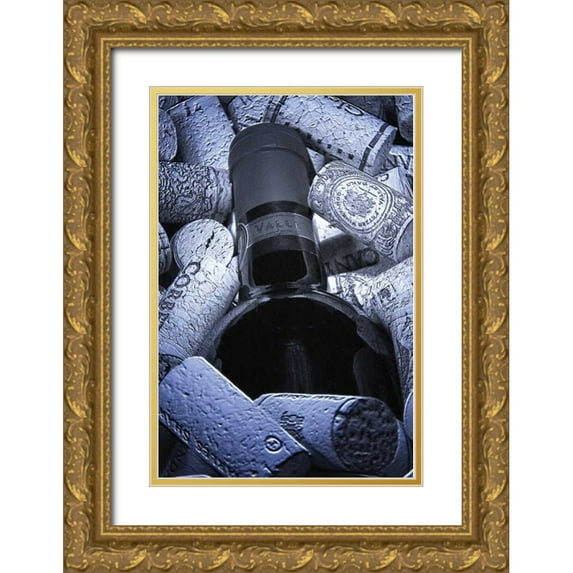 McNemar, C. Thomas 23x32 Gold Ornate Wood Framed with Double Matting Museum Art Print Titled - Buried Wine Bottle