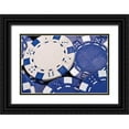 thumbnail image 1 of McNemar, C. Thomas 24x17 Black Ornate Wood Framed with Double Matting Museum Art Print Titled - Poker Chips II, 1 of 4