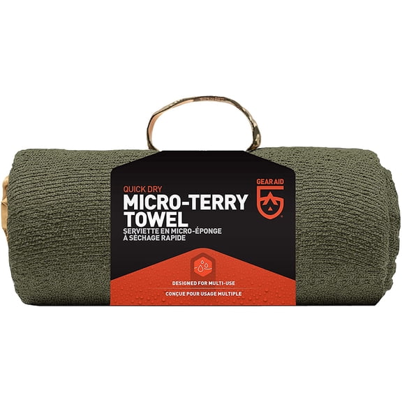 McNett Tactical Micro-Terry Ultra Compact Large Towel - OD Green