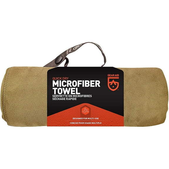 McNett Tactical Microfiber Ultra Compact Towel - Large - Coyote