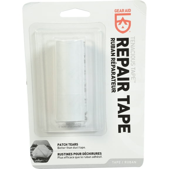 McNett Tenacious Tape, 3" x 20" Tent Repair Tape, Clear