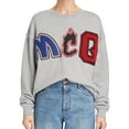 thumbnail image 1 of McQ Womens Embellished Sweatshirt, Grey, Small, 1 of 1