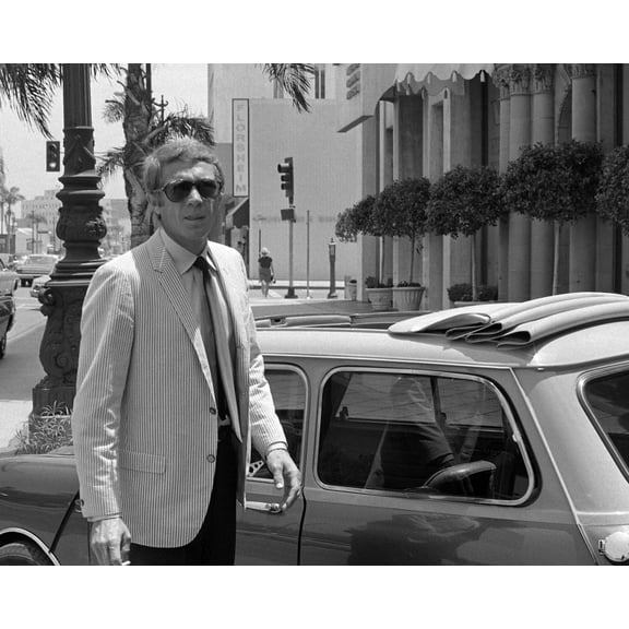 McQueen Austin Mini Classic Car With Custom Sunroof 24x36 Classic Hollywood Poster