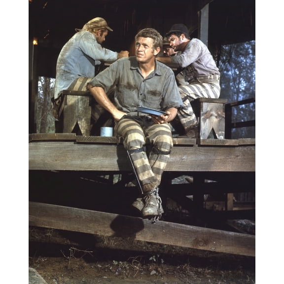 McQueen In Nevada Smith Full Length In Prison Garb 24X36 Classic Hollywood Poster