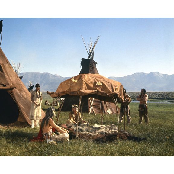 McQueen In Nevada Smith Indian Reservation Scene 24X36 Classic Hollywood Poster