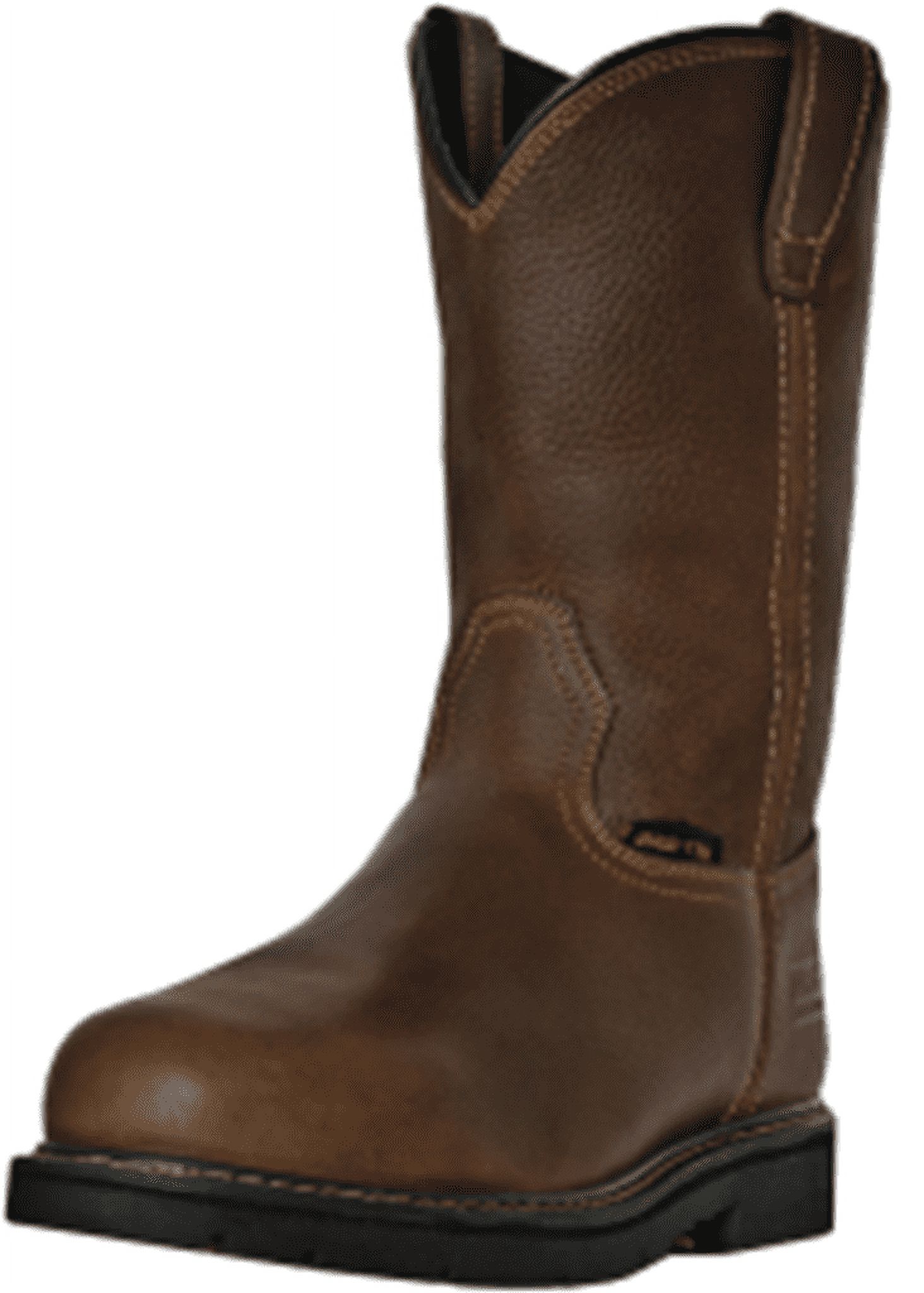 McRae Industrial Work Boots Mens Steel Toe Leather Cognac MR85738