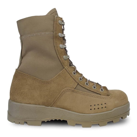 McRae Footwear BII Army Hot Weather Jungle Boot w/ Vibram Panama Outsole, Coyote, 8, Wide
