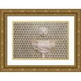 thumbnail image 1 of McRoberts, Julien 24x17 Gold Ornate Wood Framed with Double Matting Museum Art Print Titled - Cascais-Portugal Geometric patterned Portuguese tiles, 1 of 4