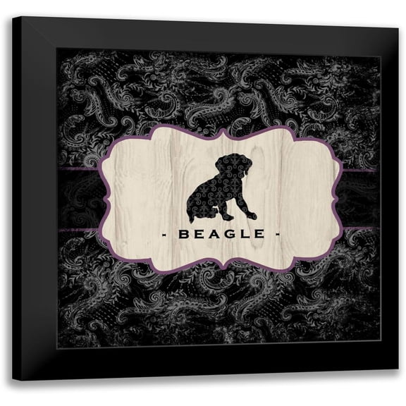 McRostie, Kate 12x12 Black Modern Framed Museum Art Print Titled - Top Dog IV