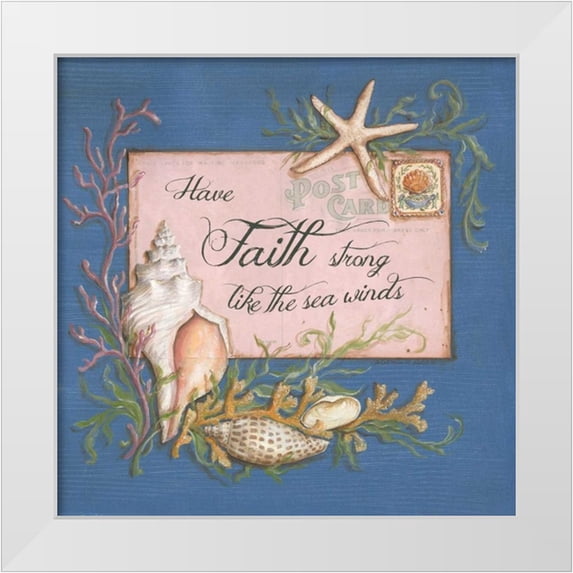 McRostie, Kate 12x12 White Modern Wood Framed Museum Art Print Titled - Paradise Postcards II