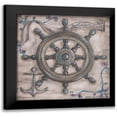 thumbnail image 1 of McRostie, Kate 15x15 Black Modern Framed Museum Art Print Titled - Whale Watch Wheel, 1 of 5
