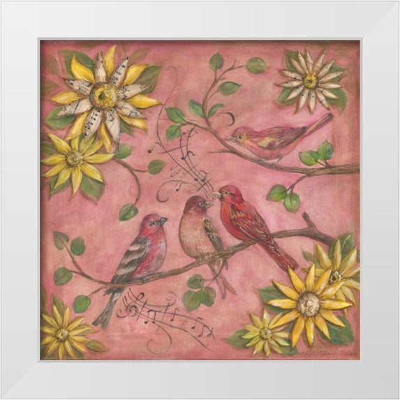 McRostie, Kate 15x15 White Modern Wood Framed Museum Art Print Titled - Whistlers Garden III
