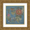thumbnail image 1 of McRostie, Kate 20x20 Gold Ornate Wood Framed with Double Matting Museum Art Print Titled - Garden Menagerie IV, 1 of 4