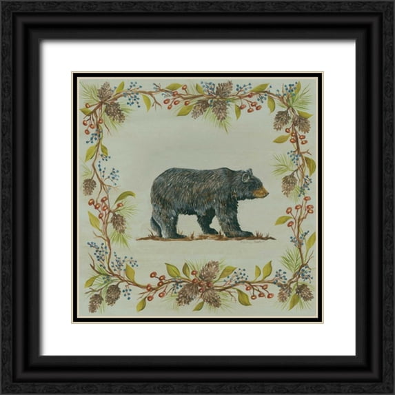 McRostie, Kate 26x26 Black Ornate Wood Framed with Double Matting Museum Art Print Titled - Blue Aspen Woods I