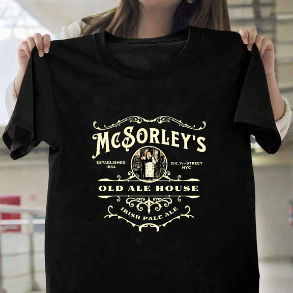 McSorleys Ale House Historical Manhattan Irish Pub Drinkers Wear Unisex T-Shirt, up to size 3XL.