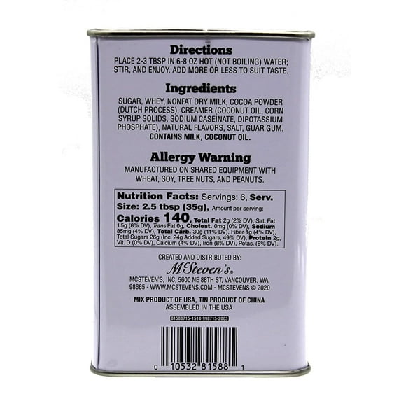 McSteven's Hot Chocolate, Winter Warmer Wonderland Red Pickup Truck, 8 Ounce