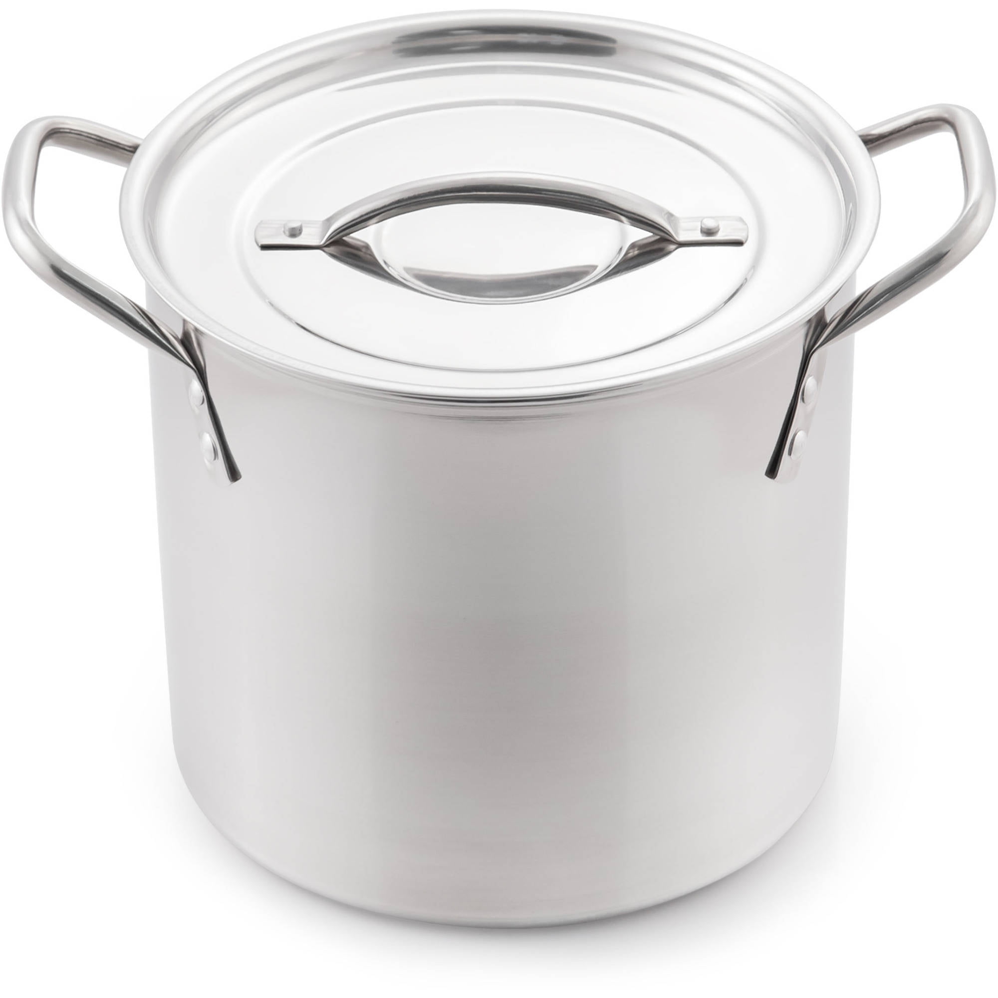 MSMK 6-Quart Stock Pot / Stockpot / Pasta Pot / Soup Pot with Glass Lid,  Burnt also Nonstick, Lasting Non stick, Oven safe to 700°F, Induction