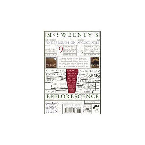 Pre-Owned McSweeney's Issue No. 9 (Paperback) 0971904758 9780971904750