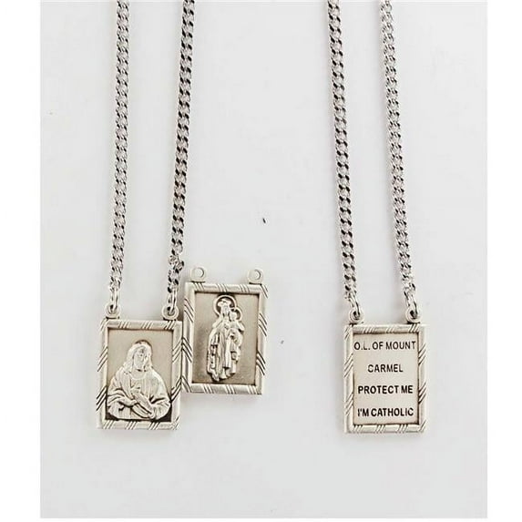 McVan 0.77 x 0.5 x 0.5 in. Sterling Silver Scapular Pendant