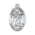 thumbnail image 1 of McVan Sterling Silver St. Andrew Pendant Sterling Silver St. Andrew Patron Saint with 24" Rhodium Plated Brass Chain and Deluxe Gift Box, Style St. Andrew Patron Saint, 1 of 1