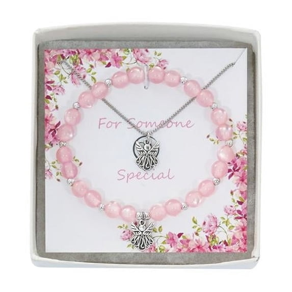 McVan 16 in. Angel Pendant & Bracelet Set with Boxed