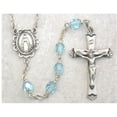 thumbnail image 1 of McVan 6mm Aqua Glass March Rosary - Aqua, 1 of 1