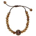 thumbnail image 1 of McVan BR10C 6 mm Imbuia Wood St Michael Bracelet Card, 1 of 1