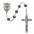 thumbnail image 1 of McVan C74DB 6 mm Hematite Communion Rosary Boxed, 1 of 1